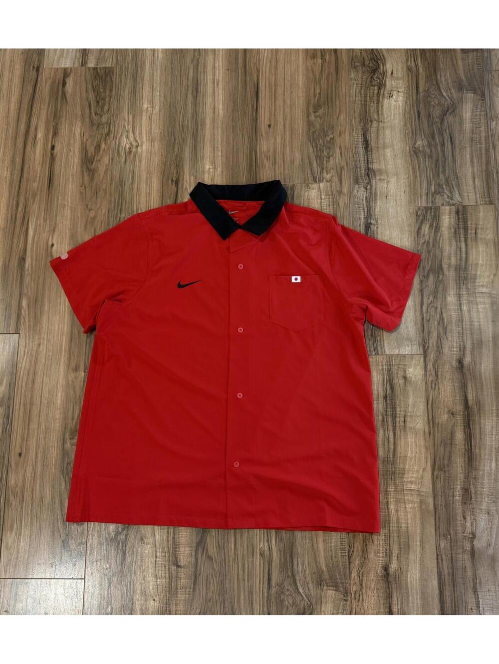 Nike SB 2024 Olympic Team Japan Men's Full-Button Skateboarding Shirt